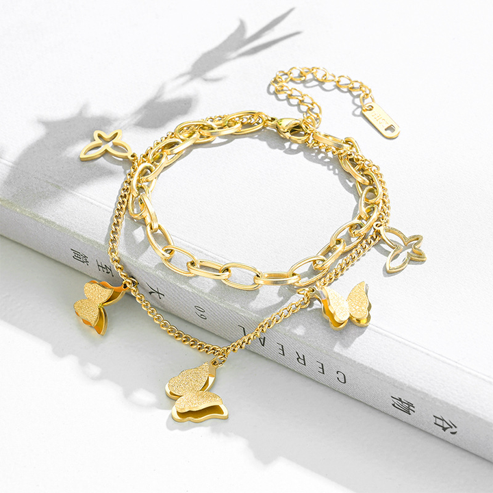 Brazalete de Mariposa Dorada
