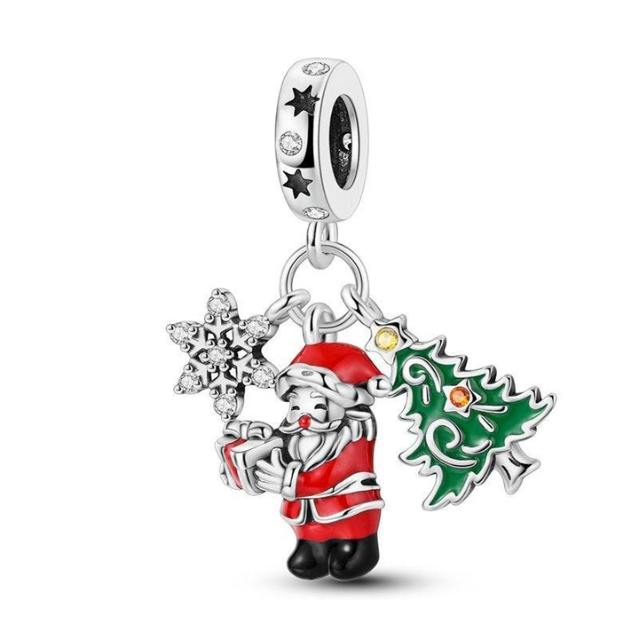 Copo de Nieve, Santa Claus y Árbol de Navidad