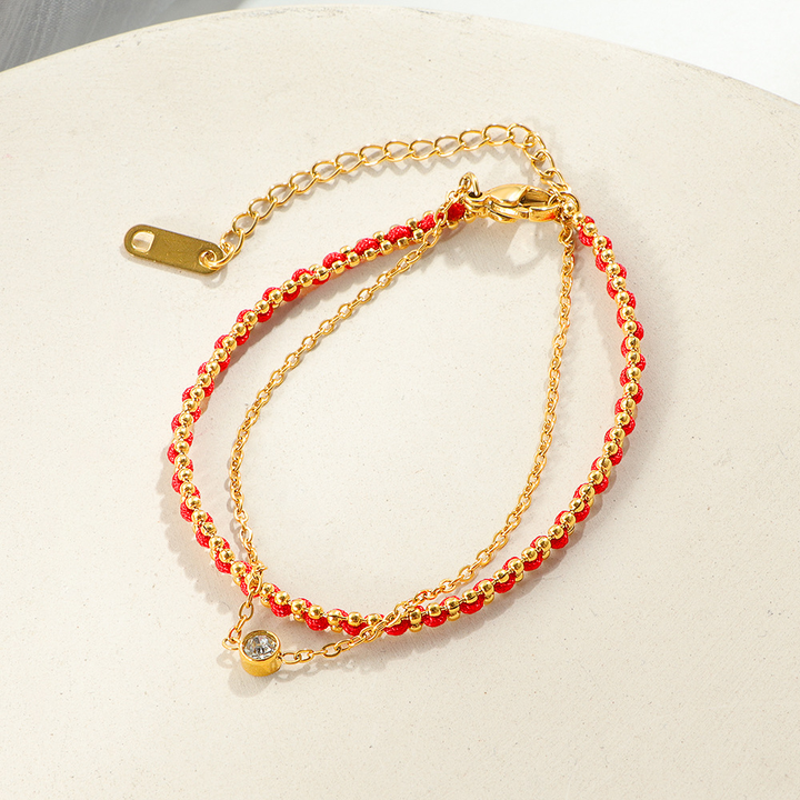 Brazalete Rojo & Dorado