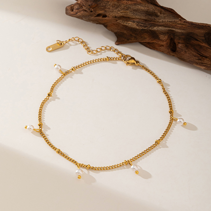Brazalete Perlas Colgantes