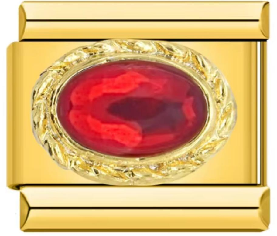 Italiano Dorado Piedra Rojo
