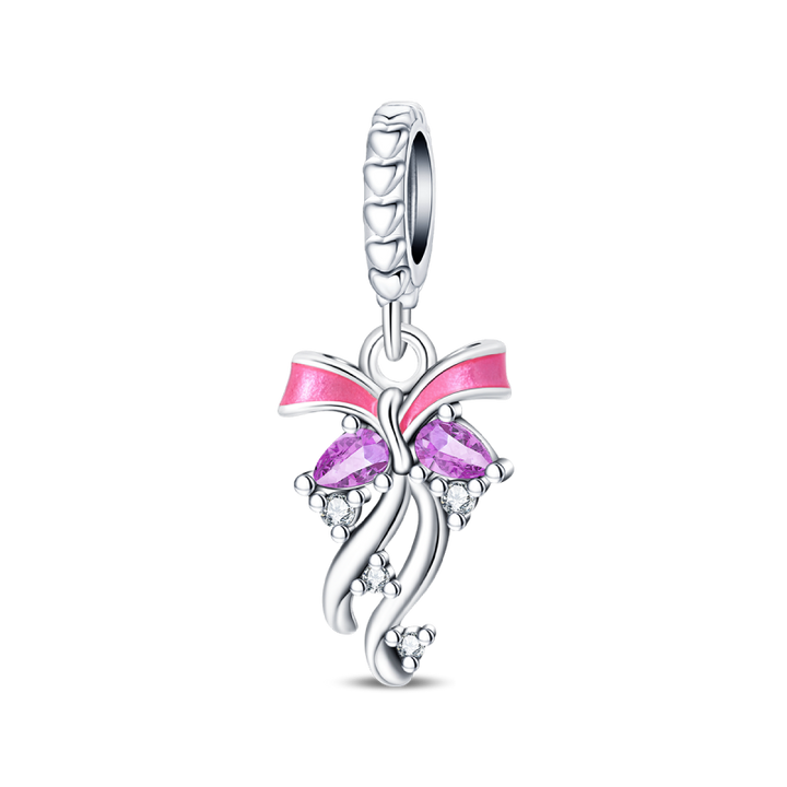 Moño Rosa Diamantado