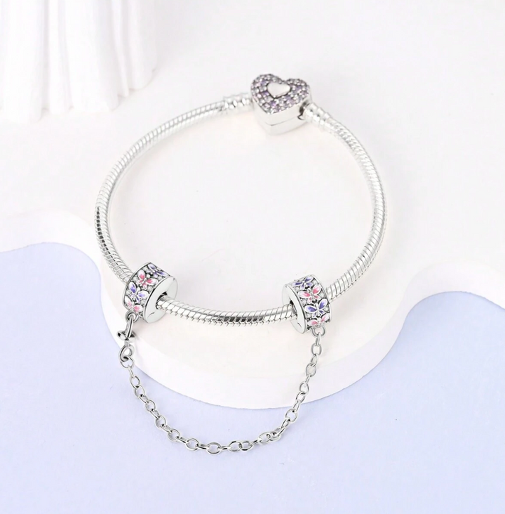 Cadena de Seguridad Mariposas Celestiales