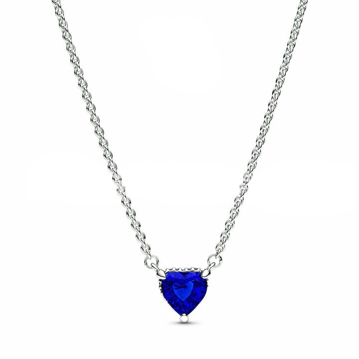 Collar Corazon Azul