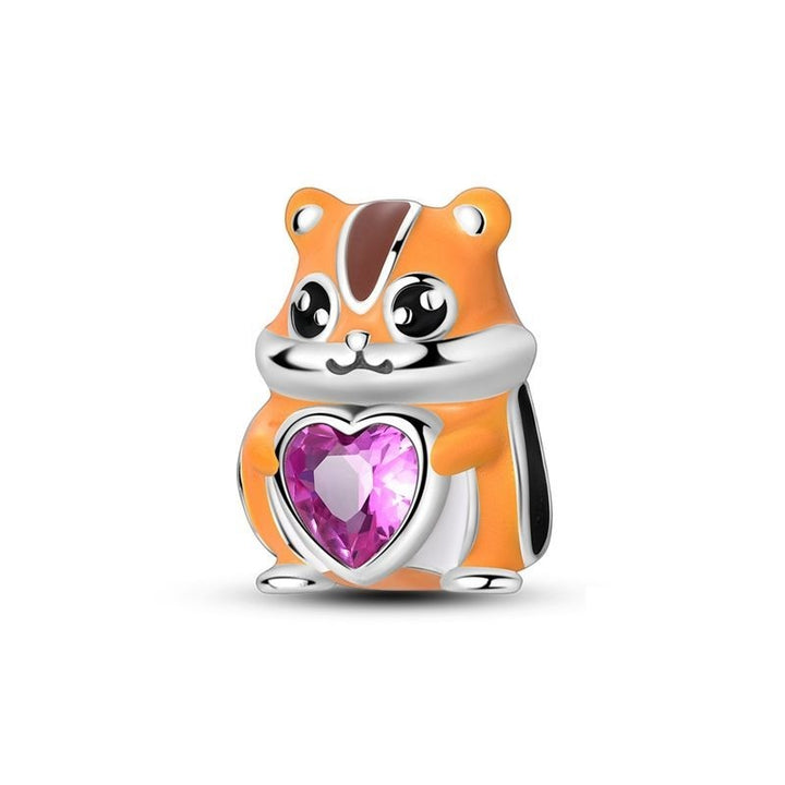 Ardilla y Corazón Rosa
