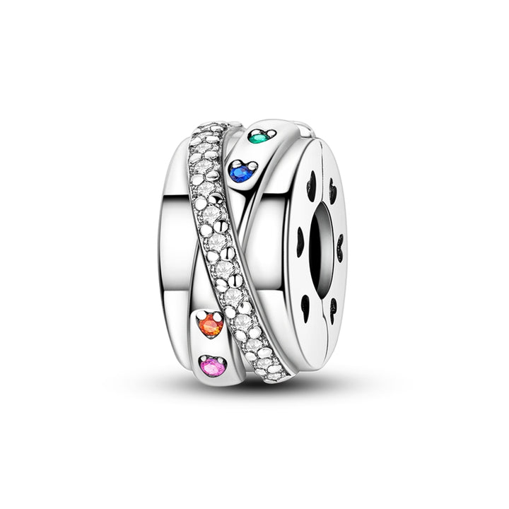 Clip Corazones de Colores