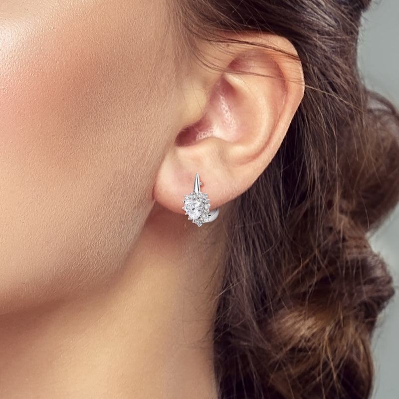 Aretes Brillates de Corazon