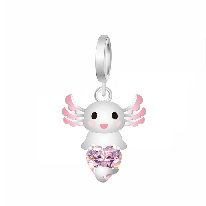 Ajolote Con Corazon Rosa