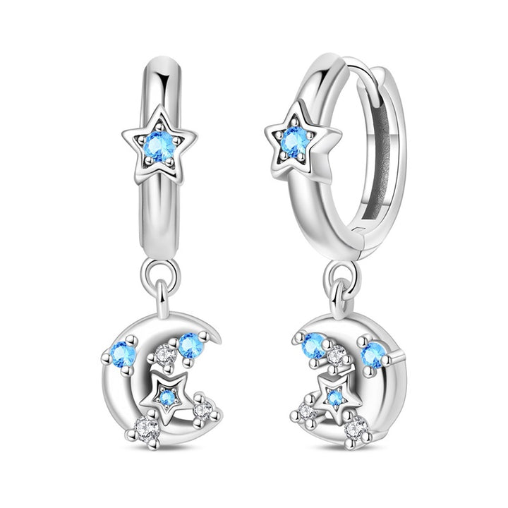 Aretes Luna & Azul