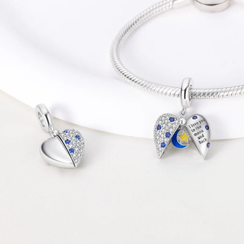 Corazon Luna & Estrella Diamantada