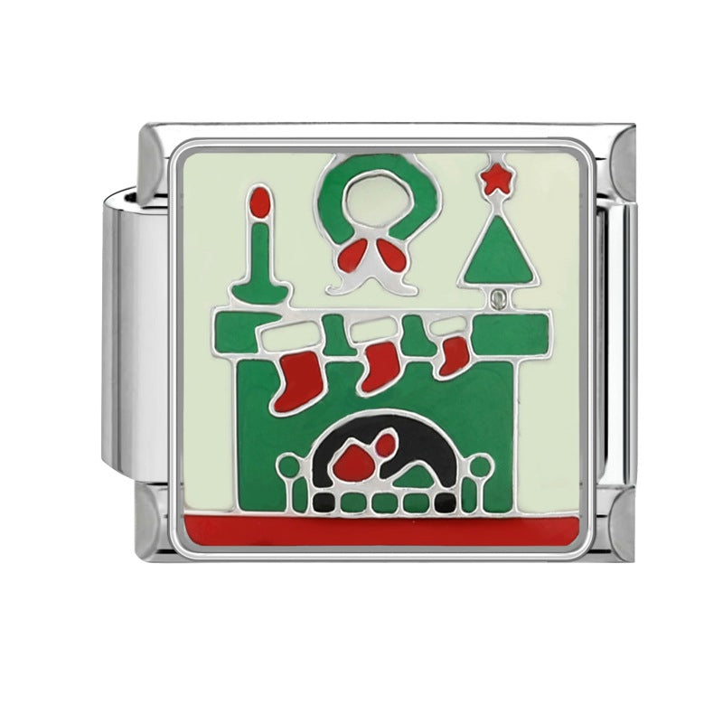 Charm Italiano Chimenea Navideña