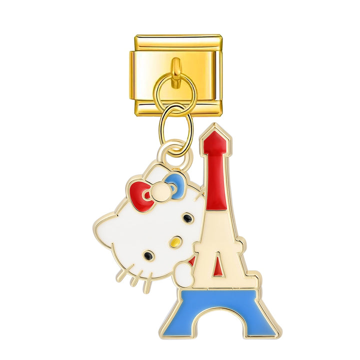 Charm Italiano Colgante Hello Kitty Paris