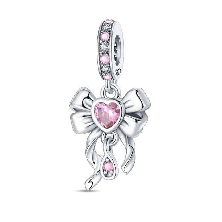 Moño y Corazón Rosa