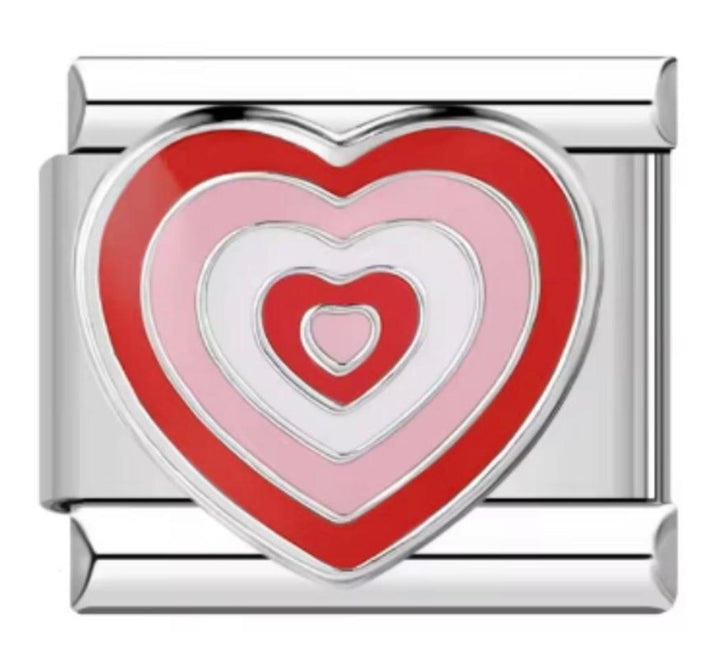 Italiano Corazón Multicolor Rojo