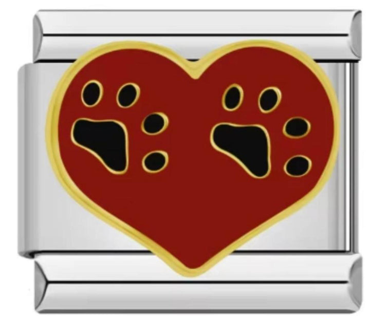 Italiano Corazon Huellas De Perro