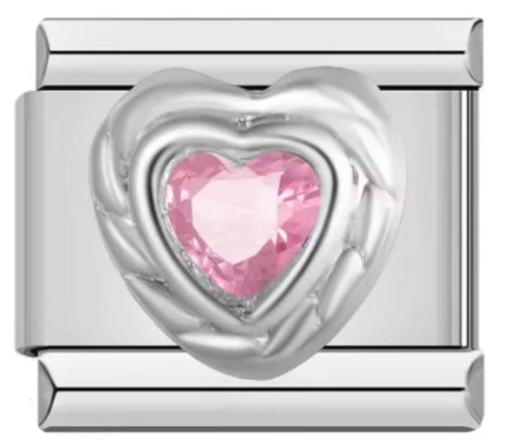 Italiano Piedra Corazon Rosa