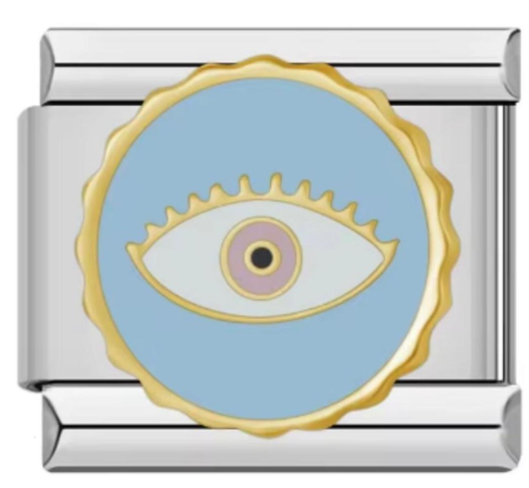 Italiano Ojo de Horus Circular Azul