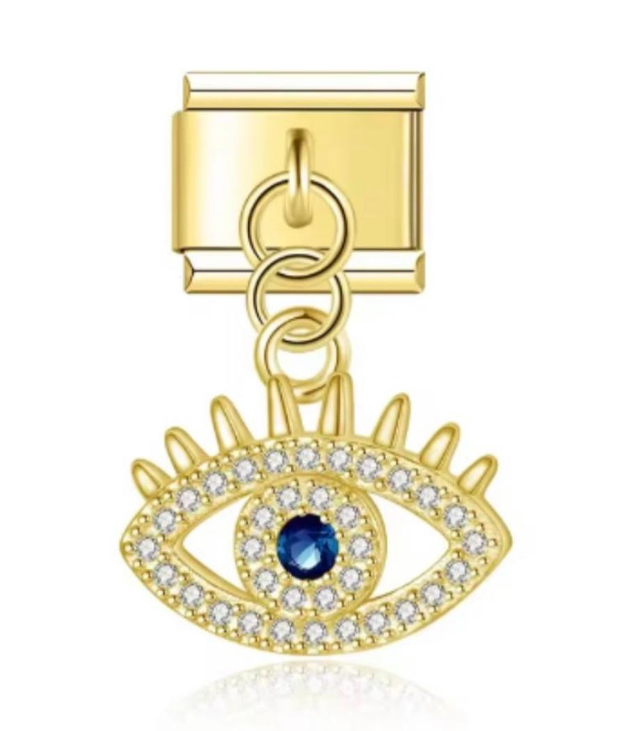 Italiano Colgante Ojo de Horus Dorado