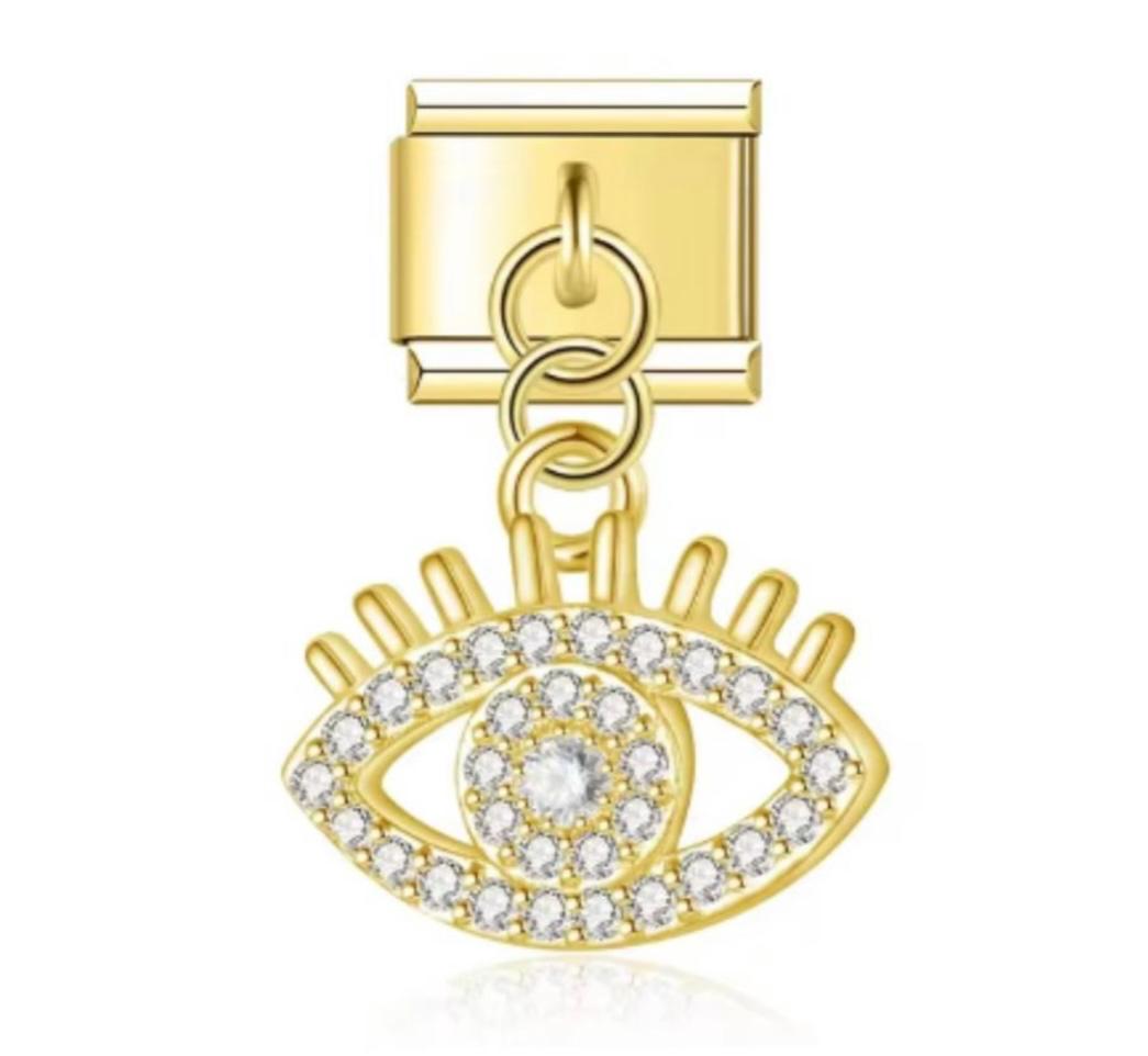 Italiano Colgante Ojo de Horus Dorado