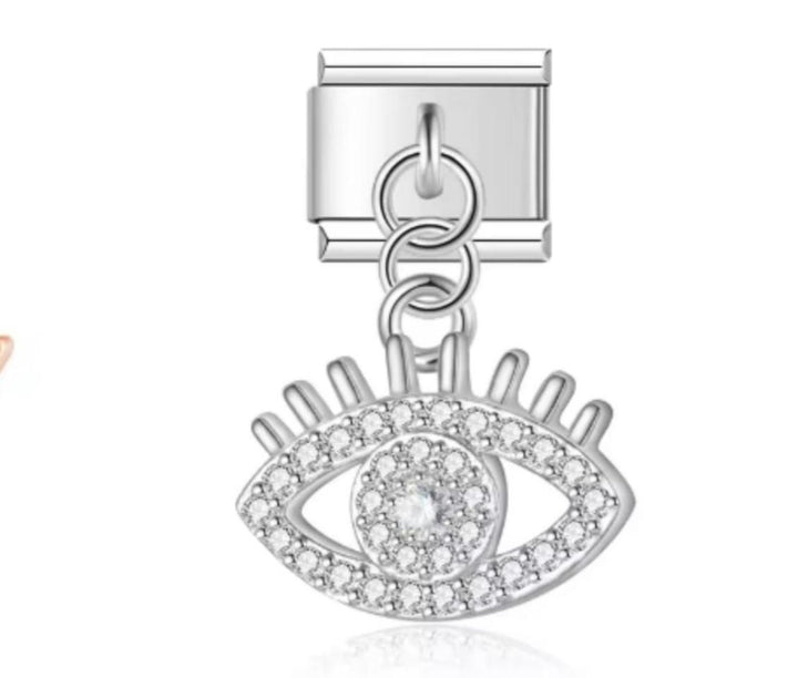 Italiano Colgante Ojo de Horus Plateado