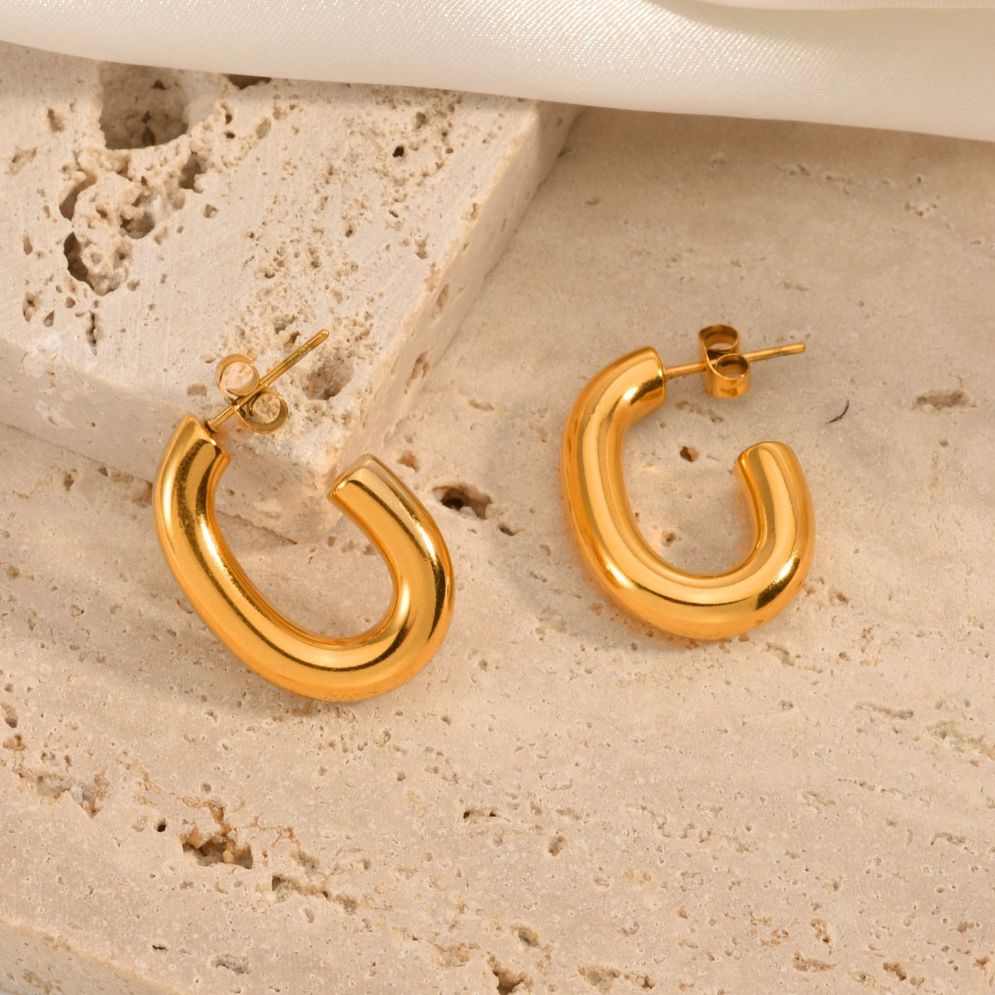 Aretes Semiovalados