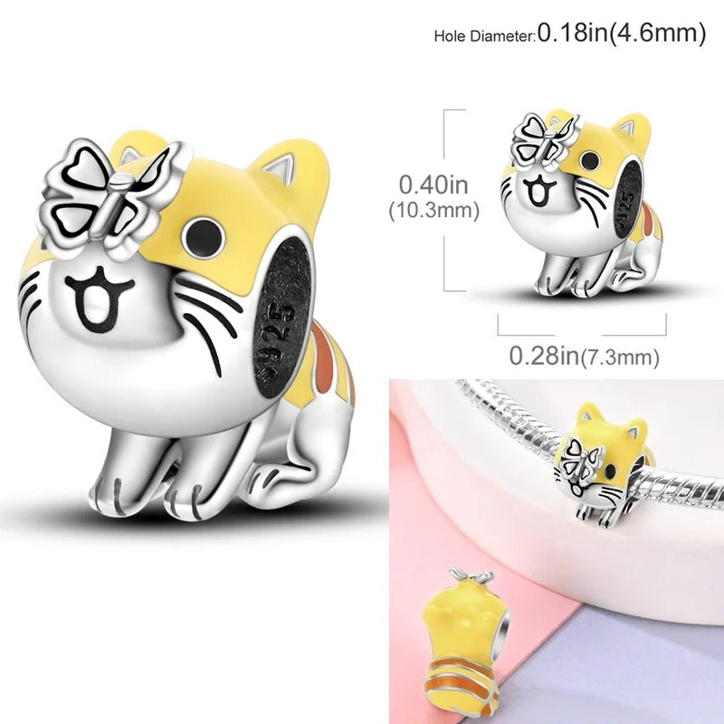 Gatinho Amarelo & Borboleta