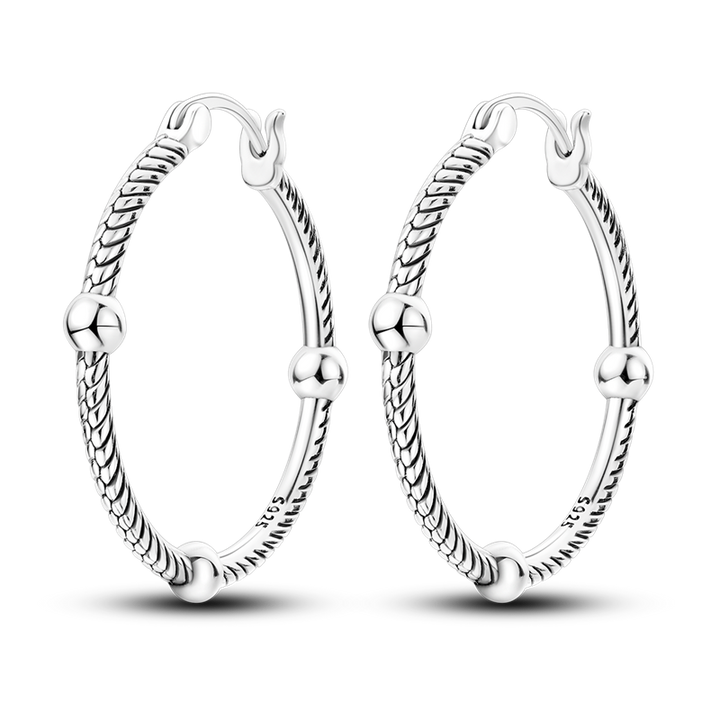 Aretes Esferas Plateadas