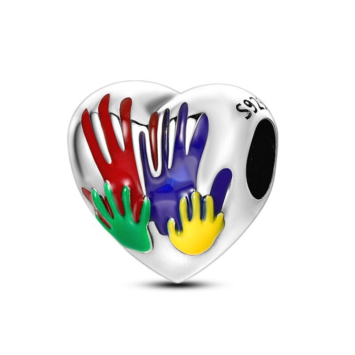 Corazon Manos de Colores