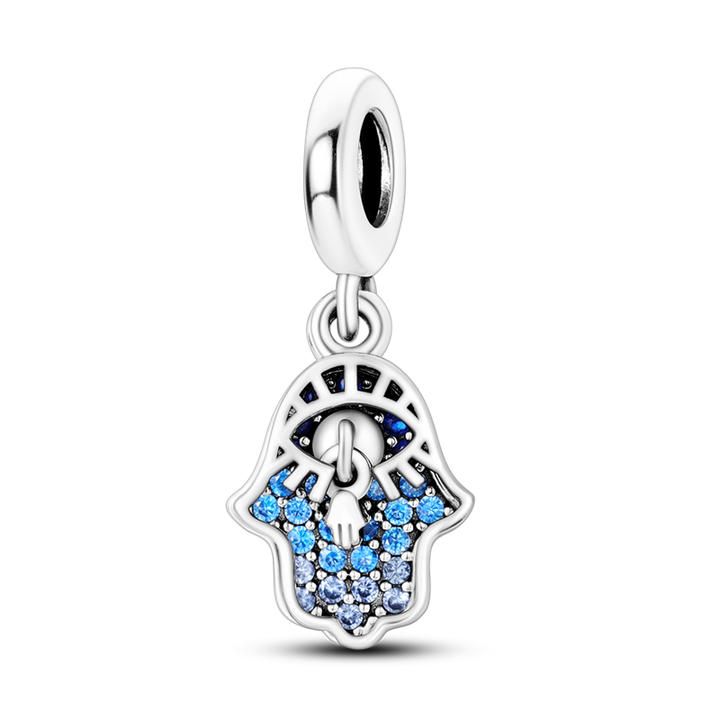 Hamsa Azul Diamantada