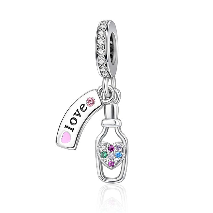 Botella de Corazón y Love