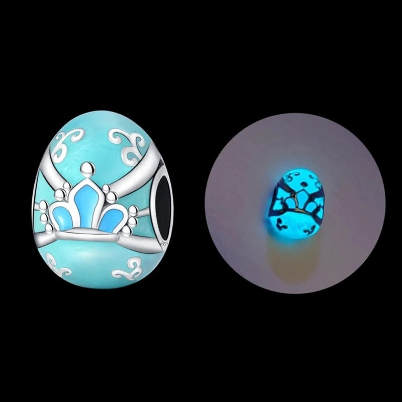 Ovo de Páscoa Azul Fluorescente