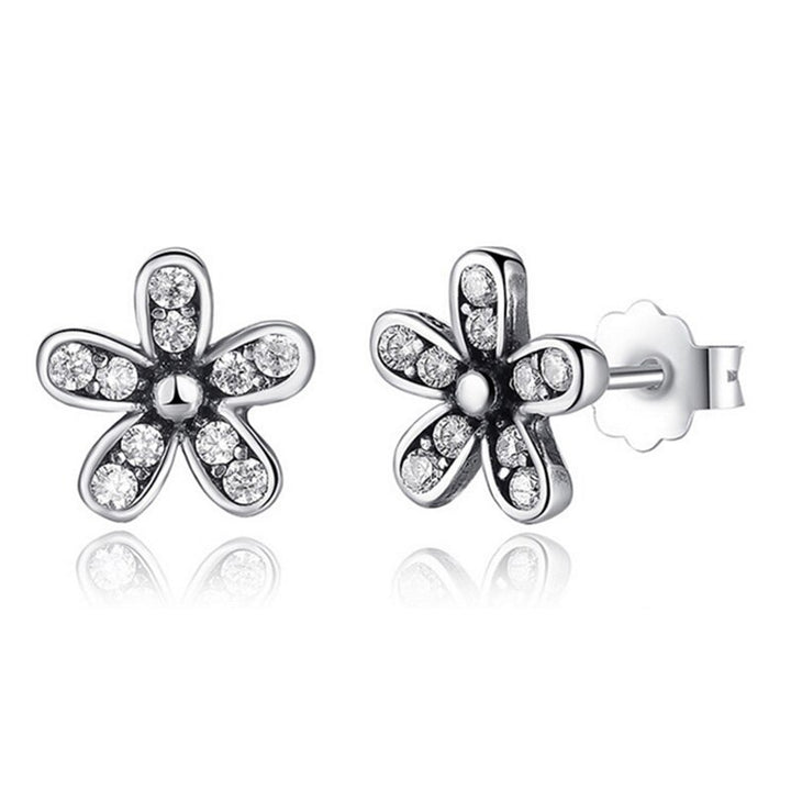 Aretes de Margaritas Diamantadas
