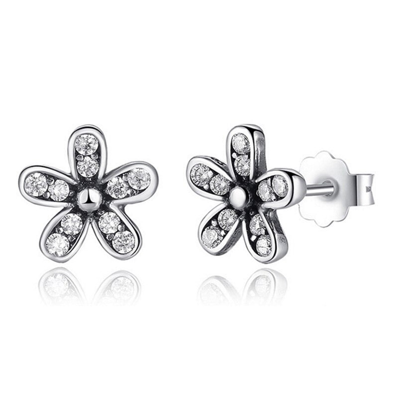 Aretes de Margaritas Diamantadas