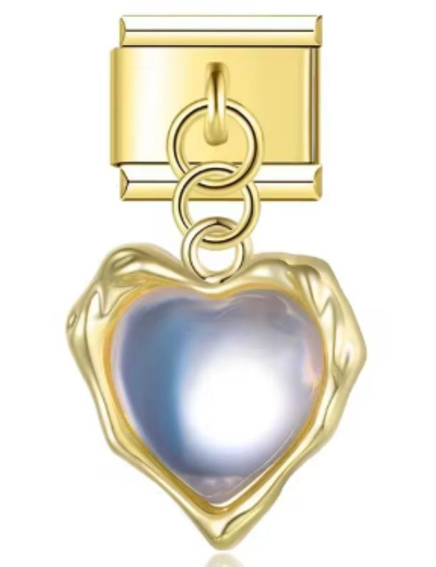 Italiano Corazon Irregular Dorado