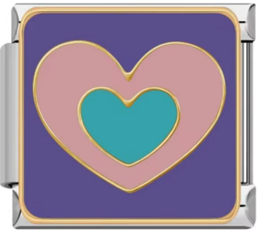 Italiano Corazones Morados