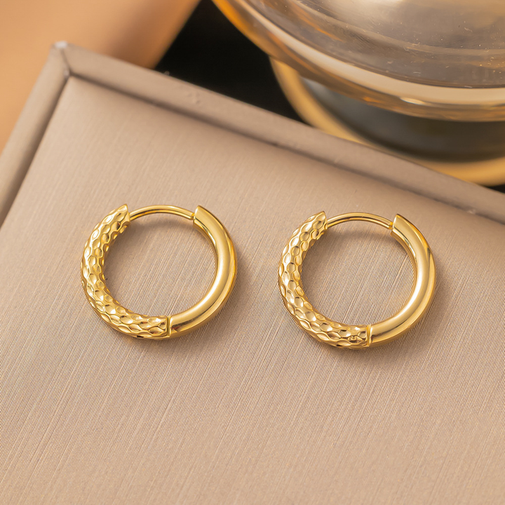 Aretes de Aro Liso