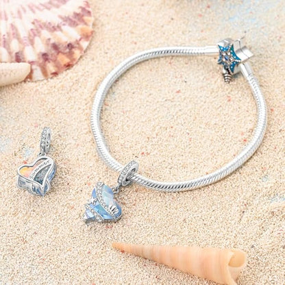 Corazón de Mar Azul