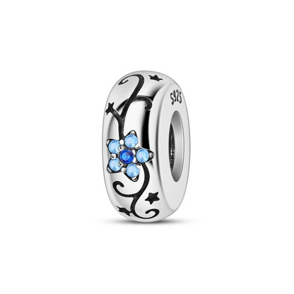Abalorio de Flor Azul