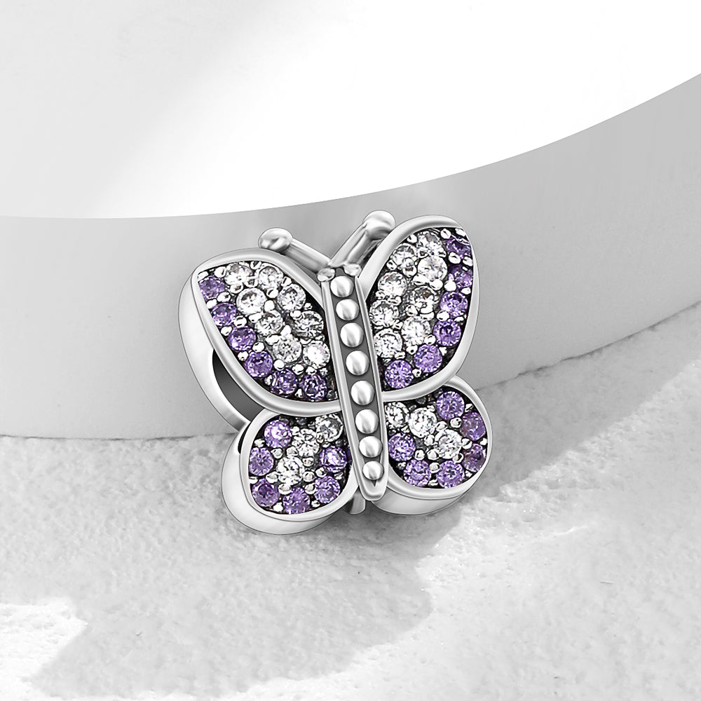 Mariposa Diamantada Morada