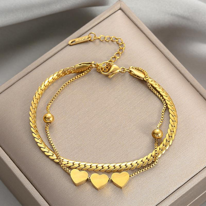 Brazalete 3 Corazones