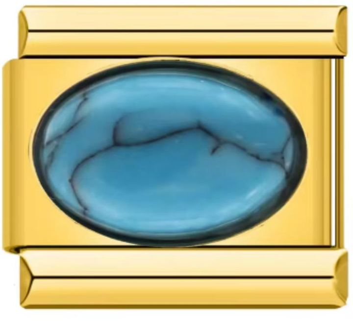 Italiano Dorado Piedra Azul