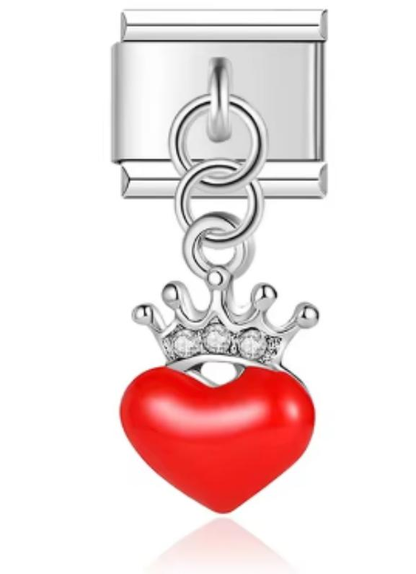 Italiano Corazon Con Corona
