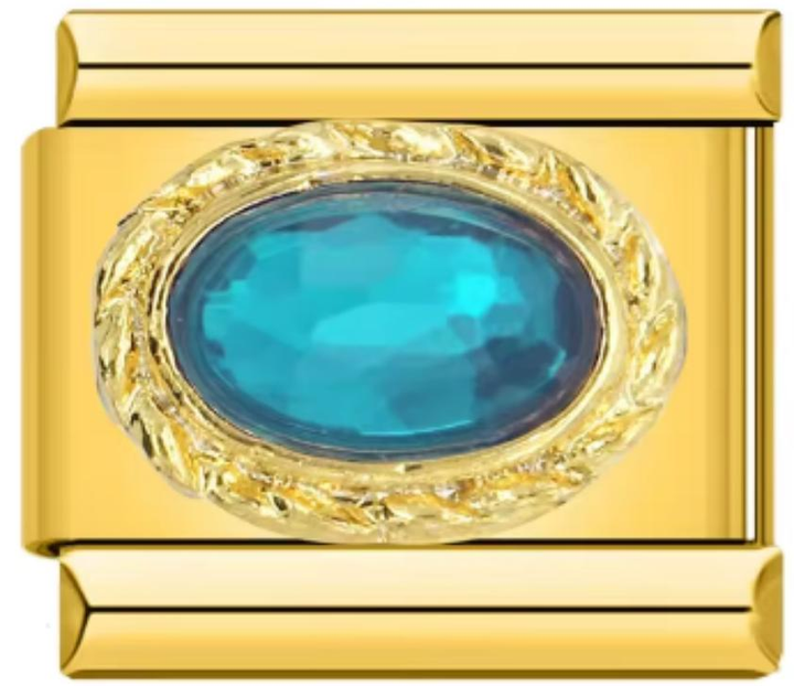 Italiano Dorado Piedra Azul