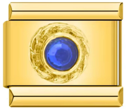 Italiano Dorado Piedra Azul