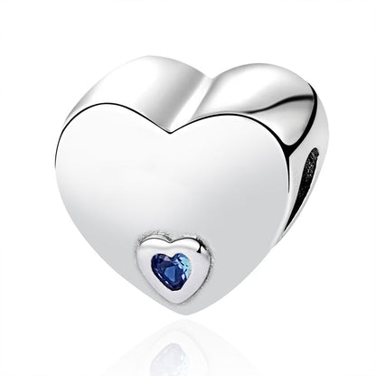 Corazon Plateado & Azul