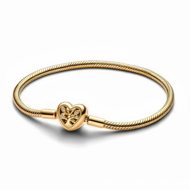 Pulsera Dorada Arbol