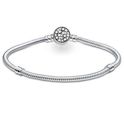 Pulsera Broche Circular Diamantado