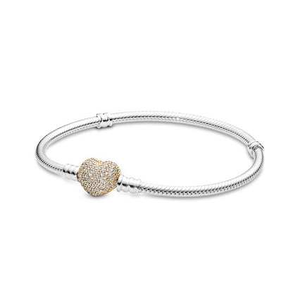 Pulsera Corazon Dorado