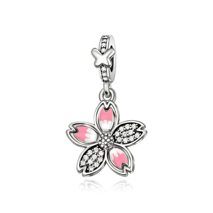 Flor Rosa & Diamantes