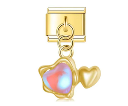 Italiano Doble Corazon Dorado